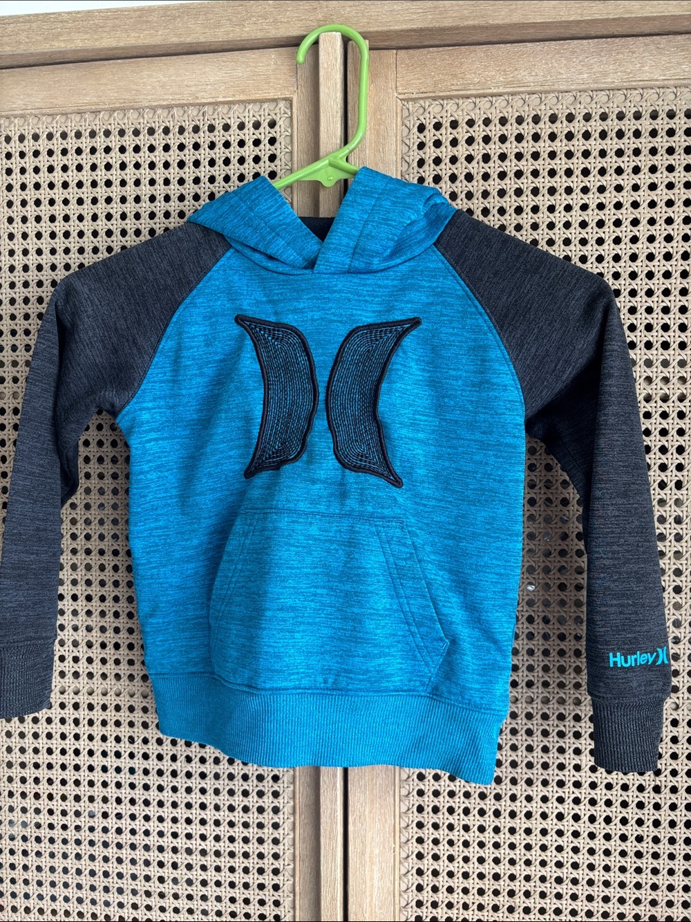 Hurley Blue & Charcoal Kids Pullover Hoodie
